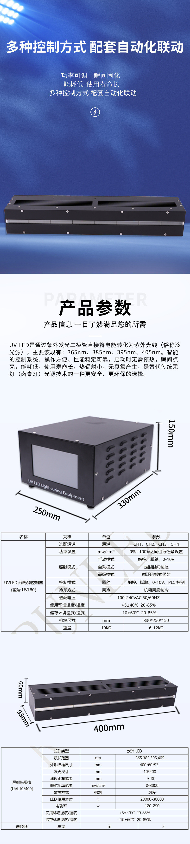 UVLED线光源UVL10-400(图3)