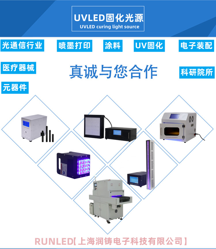 上海润铸UVLED固化光源主要应用有哪些？